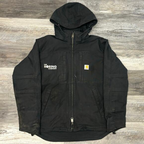Carhartt The Boring Company Quick Duck Full Swing Cryder Mens M Loose Fit Jacket - Picture 1 of 10